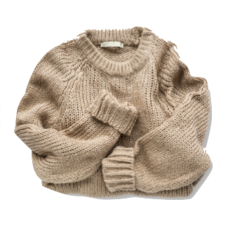Knit sweater needing minor repairs